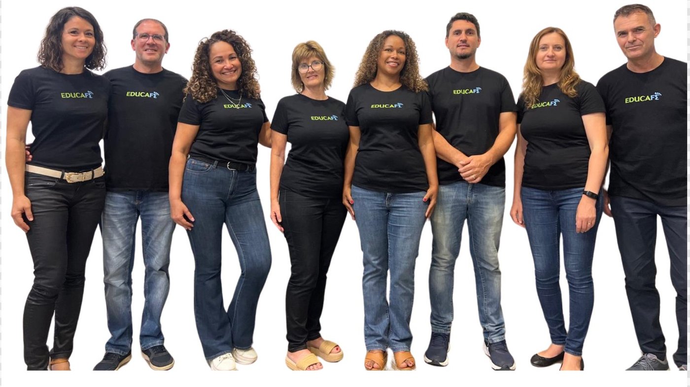 EducaFe team members serving together
